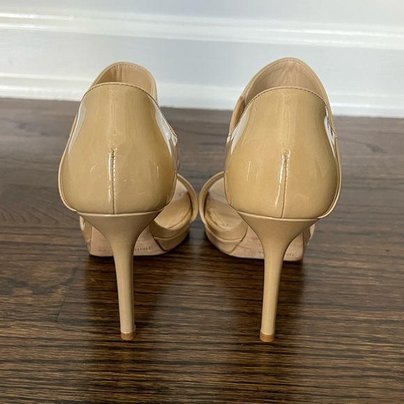 Jimmy Choo Open Toe neutral colored heals - Picture 10 of 13